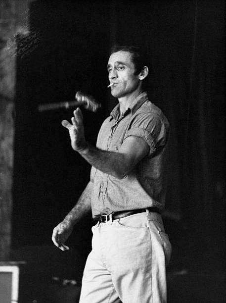Neal Cassady, who was the basis for the hero of Jack Kerouac's On the Road, Dean Moriarty, and later one of the Merry Pranksters, flips a...