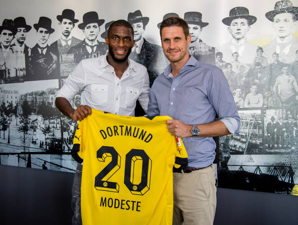 DEU: Borussia Dortmund Unveils New Signing Anthony Modeste