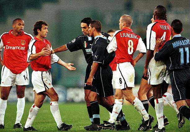 Image result for lazio vs arsenal 2000