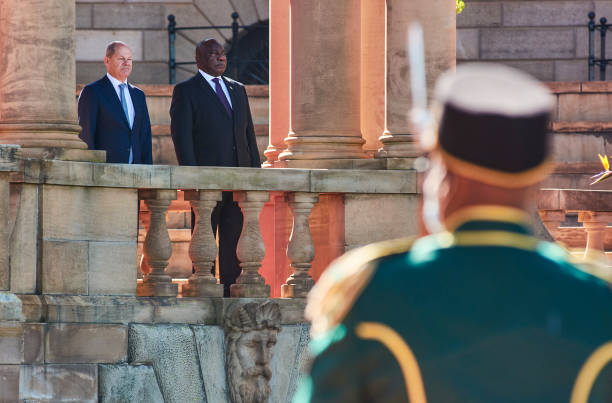 ZAF: South Africa's President Ramaphosa Meets with Germany's Chancellor Scholz