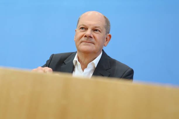 DEU: German Chancellor Olaf Scholz Summer News Conference
