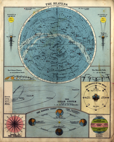 old chart of the heavens 157283752