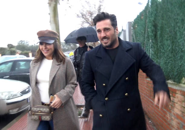 Paula Echevarria and David Bustamante are seen on December 19 2019 in Madrid Spain