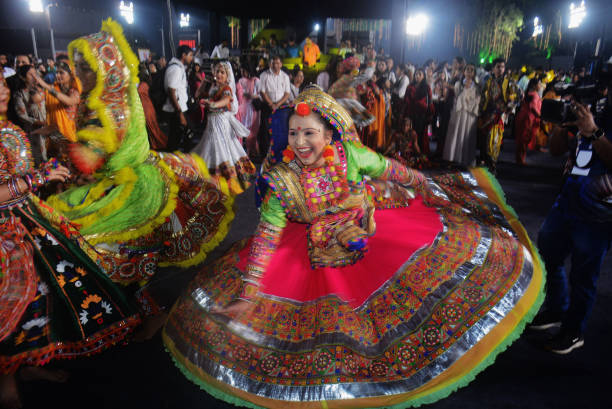 IND: Hindu Devotees Celebrate Navratri Festival