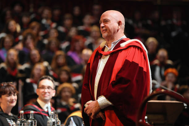 Peter Gabriel attends the Royal College Of Art convocation ceremony at the RCA and Albert Hall on June 29, 2018 in London, England.
