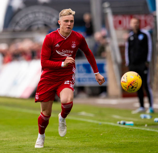 Ethan Ross in action for Aberdeen