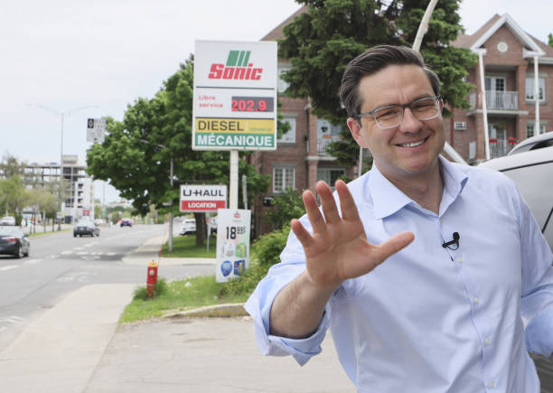 CAN: Conservative Party Leader Candidate Pierre Poilievre Makes Gas Prices Announcement