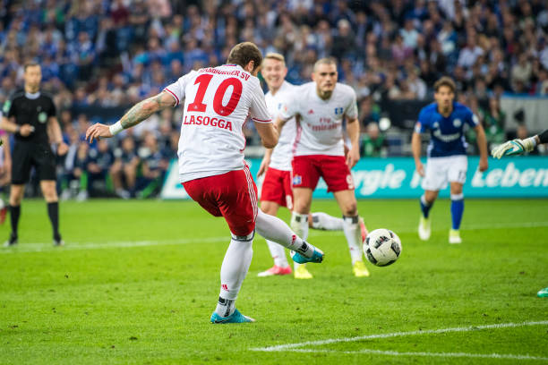 Pierre-Michel Lasogga scored many important goals for Hamburg, but injuries have also meant that he struggled to play consistently. (Photo by Lukas Schulze/Bongarts/Getty Images)