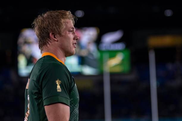 Pieter-Steph Du Toit of South Africa during the 2019 Rugby World Cup Pool B match between New Zealand and South Africa at International Stadium Yokohama on 21 September, 2019 in Yokohama, Japan (Photo by Alessandro Di Ciommo/NurPhoto via Getty Images)