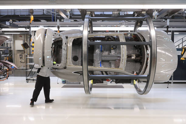 DEU: Porsche AG All-Electric Taycan Sportscar Production Ahead of IPO