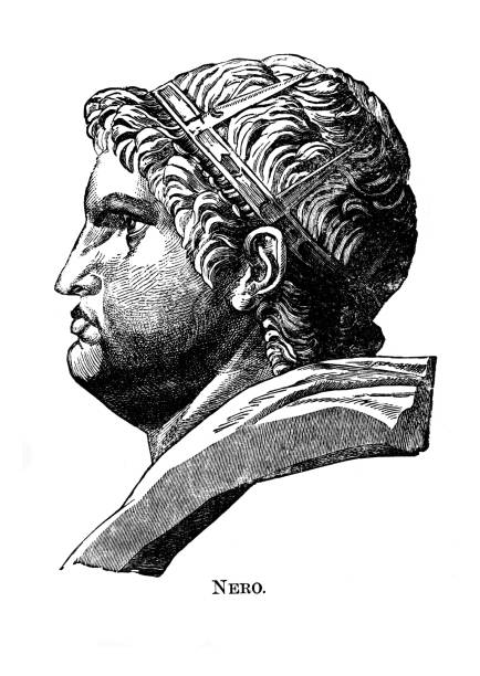 Portrait of Nero (Nero Claudius Caesar Augustus Germanicus), Roman emperor