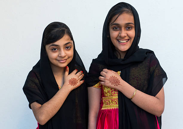Portrait of two young girls 4