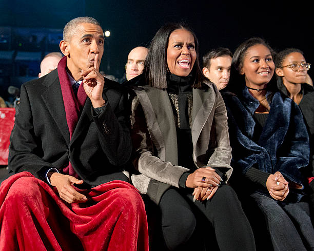 President And Mrs. Obama Attend National Christmas Tree Lighting