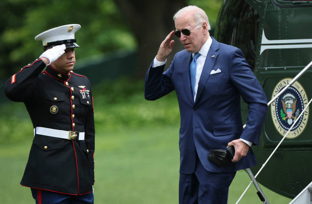 DC: President Biden Arrives At The White House
