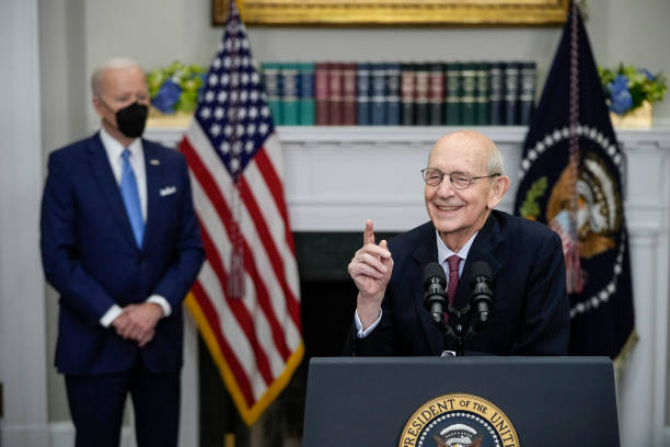 DC: Supreme Court Justice Stephen Breyer Announces His Retirement At The White House