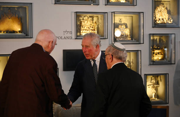 Prince Charles Prince of Wales attends a reception in honour to Holocaust survivors at the Israel Museum on January 23 2020 in Tel Aviv Israel