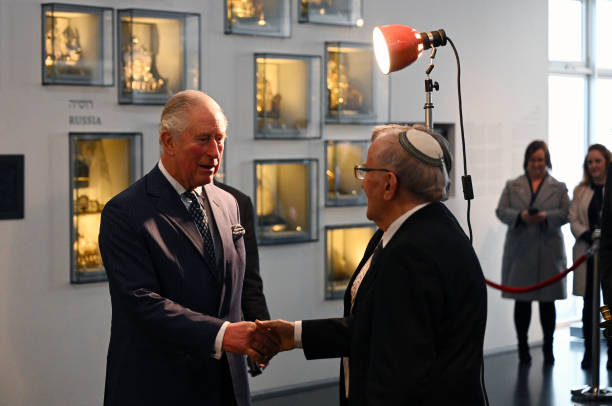 Prince Charles Prince of Wales attends a reception in honour to Holocaust survivors at the Israel Museum on January 23 2020 in Tel Aviv Israel