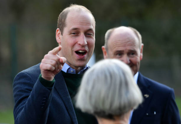 Prince William Duke of Cambridge pays a visit to the Tarmac National Skills and Safety Park on February 26 2020 in Nether Langwith England