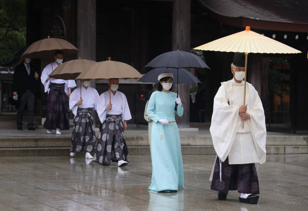 JPN: Princess Kako Of Akishino Visits Meiji Shrine Ahead Of 110th Anniversary Of Death Of Emperor Meiji