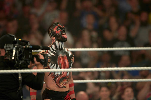 WWE SummerSlam Finn Balor in ring during match at Barclays Center Brooklyn NY CREDIT Rob Tringali