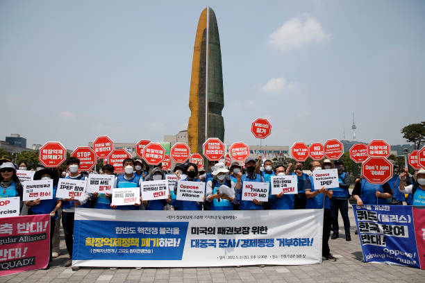 KOR: South Koreans Protest As US President Biden Visits