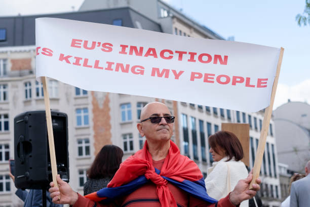 BEL: Protest In Brussels Against Armenia-Azerbaijan Conflict