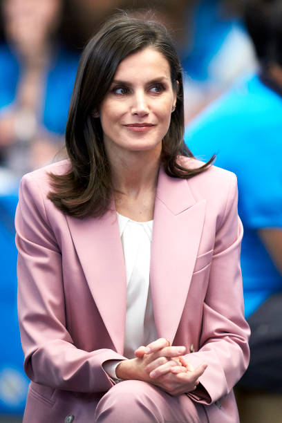 Queen Letizia Of Spain Attends The Scientific Research Winner Announcement On 'Princesa de Girona 2020' Foundation Awards on February 12 2020 in...