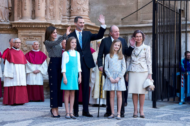 Spanish Royals Attend Easter Mass in Palma de Mallorca Photos and ...