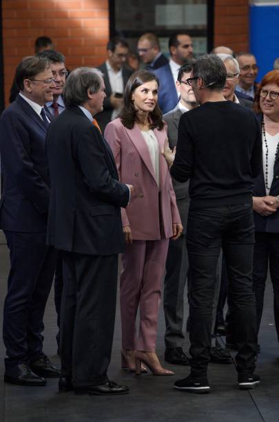 Queen Letizia on her arrival to the 2020 Scientific Research Prize organised by the Princess of Girona Foundation at the Polytechnic University of...