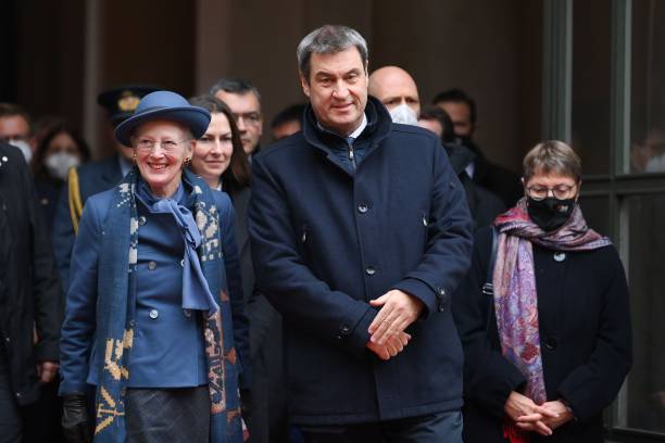 DEU: Queen Margrethe Of Denmark And Crown Prince Frederik Visit Germany - Day 3