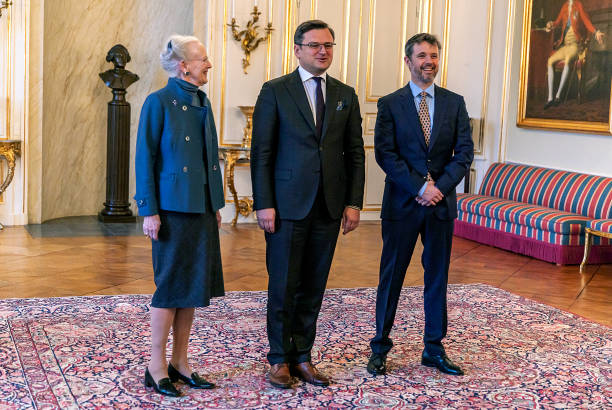 DNK: Queen Margarethe II & Crown Prince Frederick Of Denmark Meet Ukrainian Foreign Minister, Dmytro Kuleba