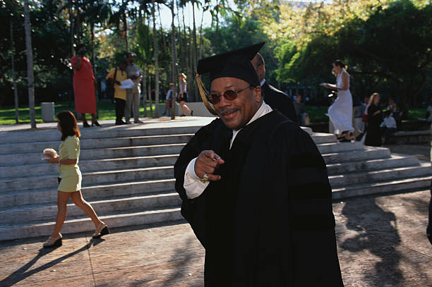 Quincy Jones in Graduation Gown