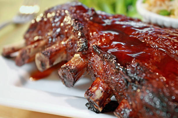 rack of barbeque pork ribs picture