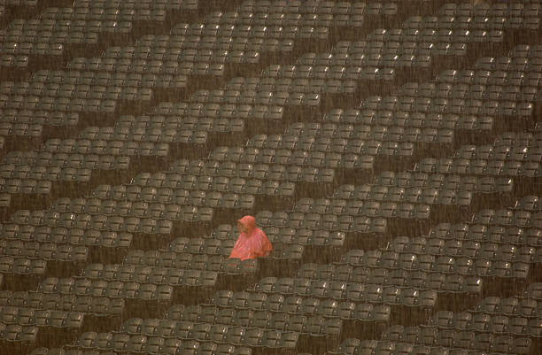 Rain Delay at Baseball Game at U.S. Cellular Field
