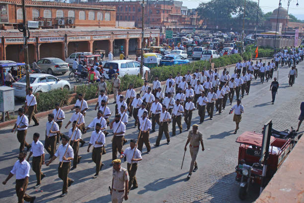 IND: Vijayadashami: RSS Path Sanchalan In Jaipur