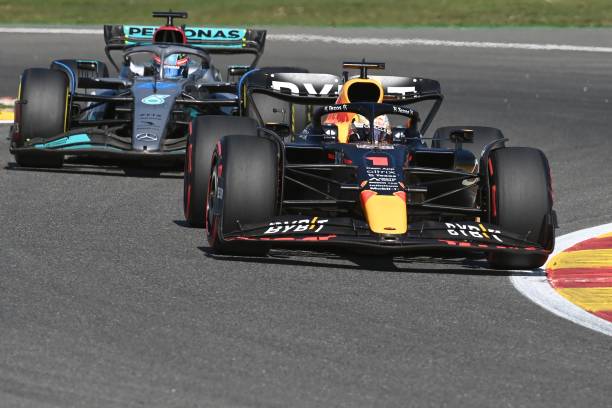Max Verstappen, Red Bull, George Russell, Lewis Hamilton, Mercedes, Italian Grand Prix
