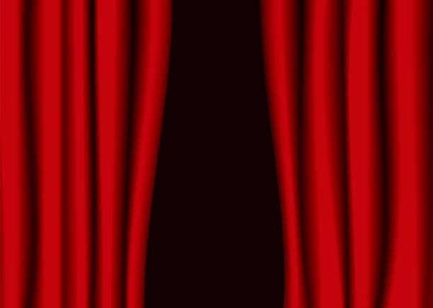 red theater curtain gap