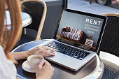 rent a room, flat, apartment, house online - concept