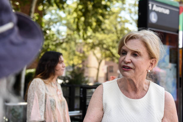 NY: NY Rep. Carolyn Maloney Votes In State's Primary