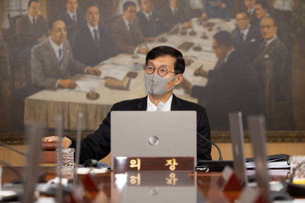 KOR: Bank Of Korea Governor Rhee Chang-yong At Rate Decision Meeting