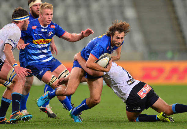 CAPE TOWN, SOUTH AFRICA - MAY 08: Rikus Pretorius of the Stormers during the PRO14 Rainbow Cup SA match between DHL Stormers and Vodacom Bulls at Cape Town Stadium on May 08, 2021 in Cape Town, South Africa. (Photo by Ashley Vlotman/Gallo Images/Getty Images)