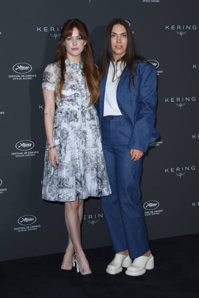 FRA: Kering Women In Motion Talks: Riley Keough & Gina Gammell Photocall - The 75th Annual Cannes Film Festival