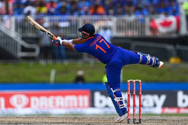 Rishabh Pant, of India, takes a shot during the fourth T20I match between West Indies and India at the Central Broward Regional Park in Lauderhill,...