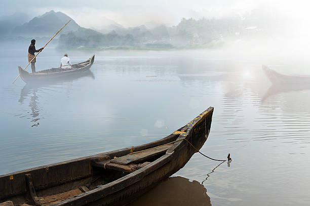 river crossing - kerala river stock pictures, royalty-free photos & images