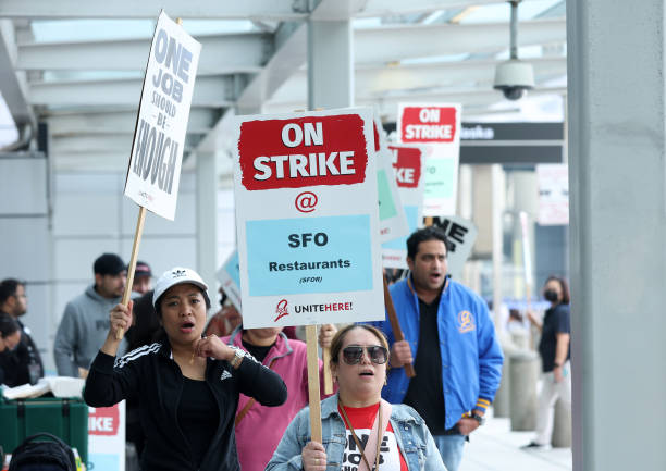 CA: Food Employees At San Francisco International Airport Go On Strike