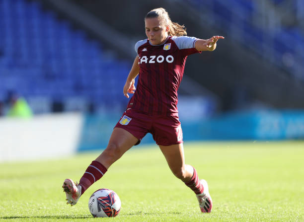 Sarah Mayling of Aston Villa in action during the Barclays FA Women's Super League match between Reading Women and Aston Villa Women at Select Car...