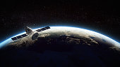 Satellite Orbiting The Earth