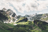 Scenic view of mountains in Switzerland