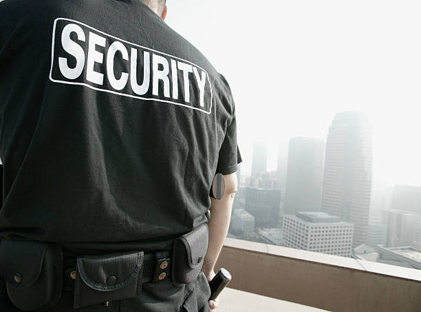 security guard on rooftop picture