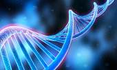 DNA sequence, DNA code structure - Medical 3d Illustration